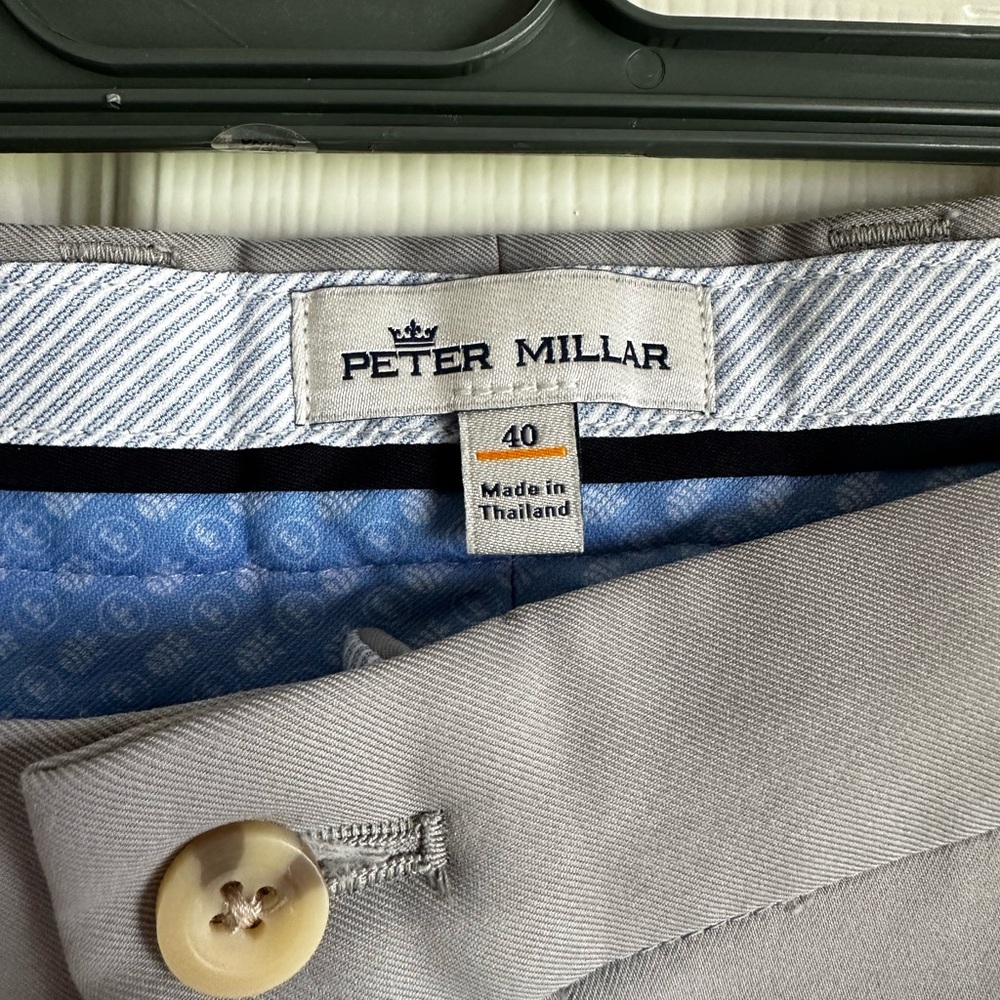 Peter Millar Light Gray Performance Golf Shorts - image 3